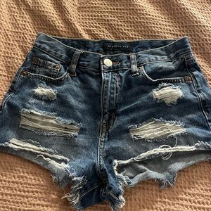 Aeropostale denim ripped shorts